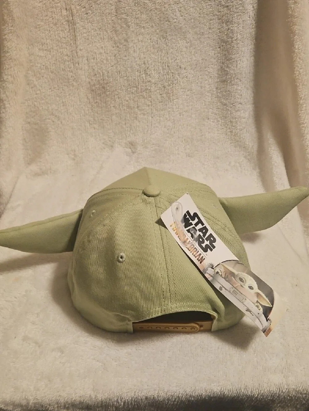 Star Wars Green Baby Yoda Snapback Hat with Tan Brim